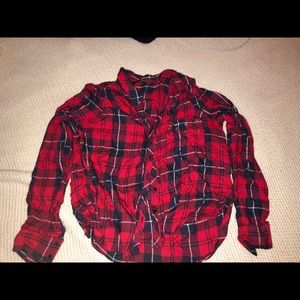 Red plaid shirt